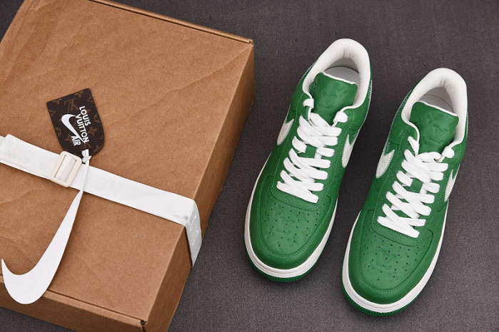 nike low air force 1 x green