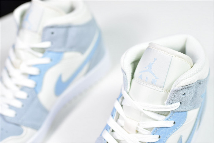airjordan 1 mid mixed textures blue da4666-100