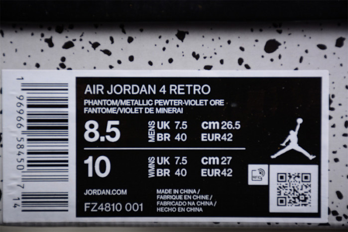 a ma maniere x air jordan 4 “phantom” fz4810-001