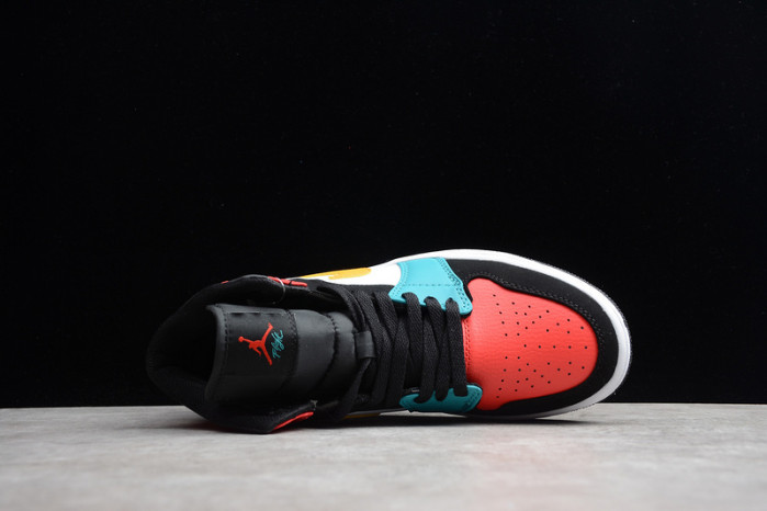 air jordan 1 mid multi-color 554724-125