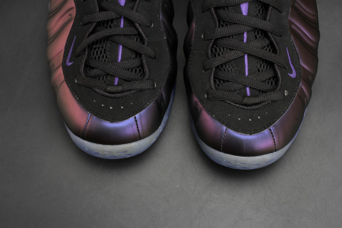 nike air foamposite one “eggplant” black/ varsity purple mens 314996-008