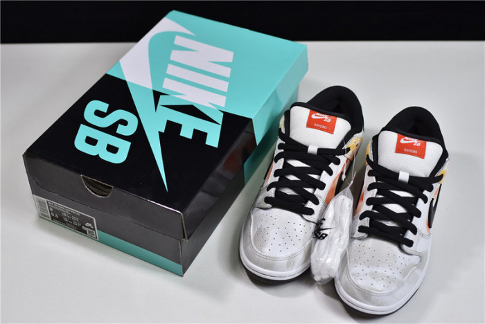 nike sb dunk low raygun tie-dye white bq6832-101