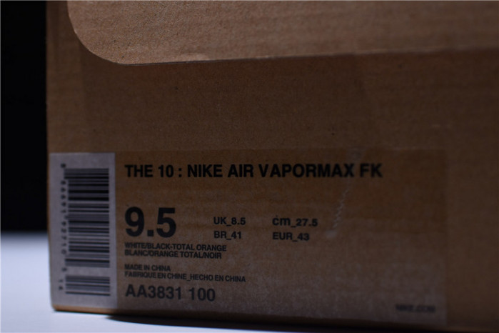 ofw nike air vapormax 2018 white aa3831-100
