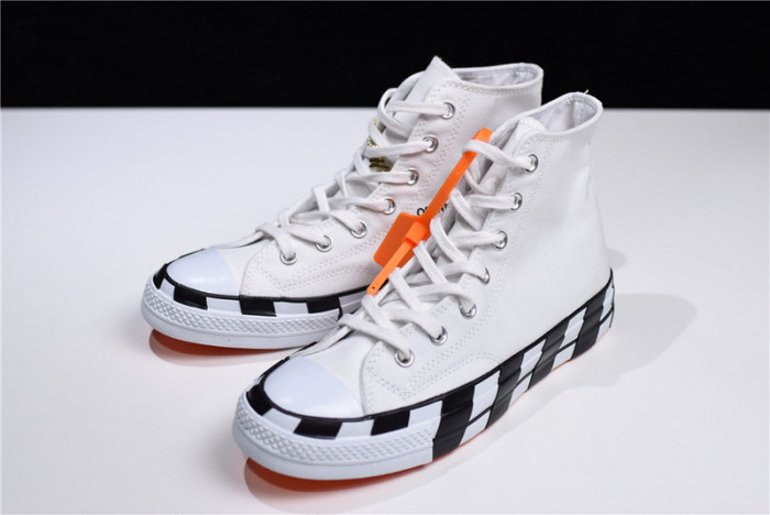 OFW x Chuck 70 White Converse - 163862C