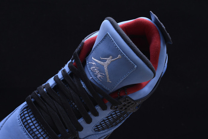 travis scott x air jordan 4 “houston oilers” university blue 308497-406