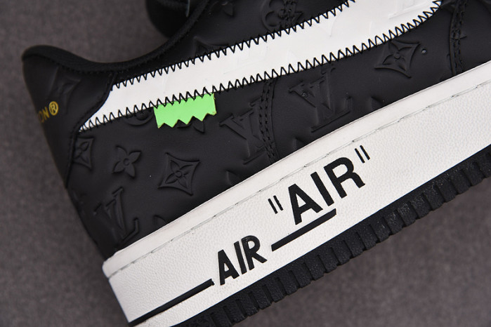 nike low air force 1 x black