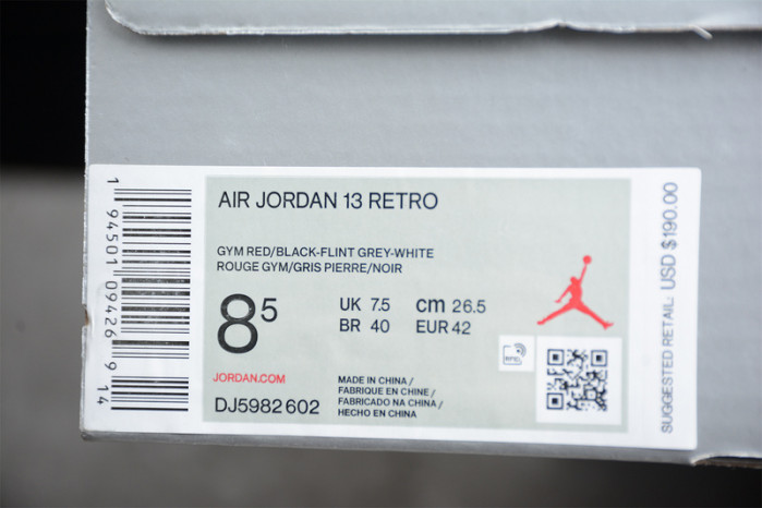 air jordan 13 reverse bred dj5982-602